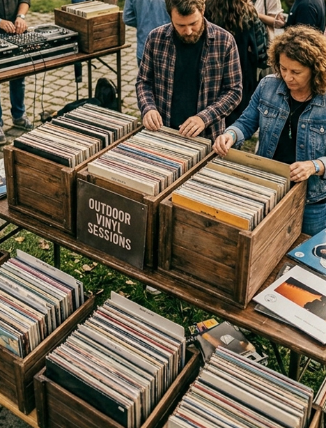 Bar à vinyles